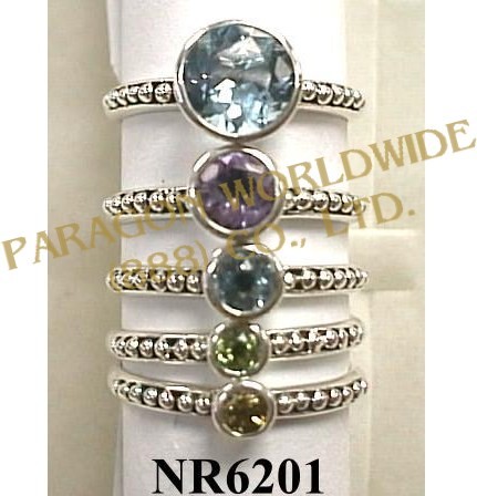 925 Sterling Silver Ring Multi Color - NR6201