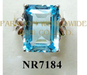 925 Sterling Silver Ring Sky Blue Topaz- NR7184