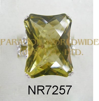 925 Sterling Silver Ring Lemon Quartz - NR7257