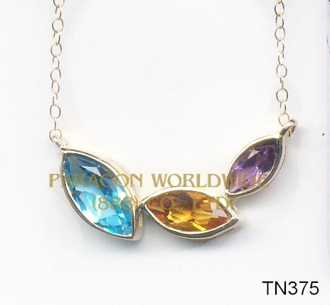 10K Yellow Gold Necklace Multi - TN375 