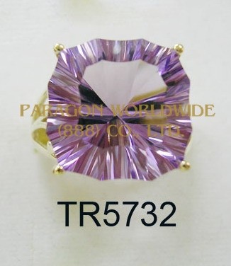 10K Yellow Gold Ring  Amethyst - TR5732 