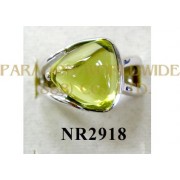 925 Sterling Silver Ring Lemon Quartz - NR2918