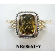 925 Sterling Silver &14K Ring Citrine - NR6866T