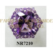 925 Sterling Silver Ring Amethyst - NR7210