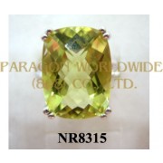 925 Sterling Silver Ring Lemon Quartz - NR8315