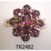 10K Yellow Gold Ring  Rhodolite - TR2482 