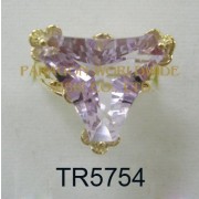 10K Yellow Gold Ring Pink Amethyst  - TR5754 