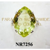 925 Sterling Silver Ring Lemon Quartz - NR7256