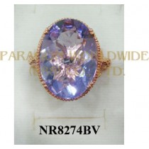 925 Sterling Silver Ring Pink Amethyst - NR8274BV