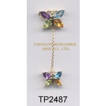 10K Yellow Gold Pendant   Multi - TP2487 