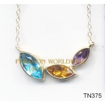 10K Yellow Gold Necklace Multi - TN375 