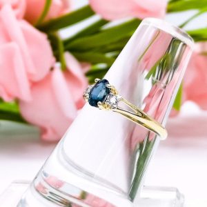 Gold Ring 10K Sapphire - TR2080B