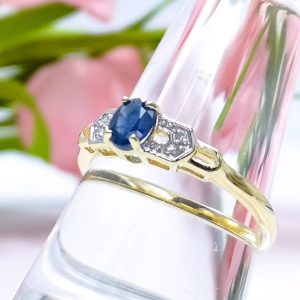 Gold Ring 10K Sapphire - TR2894